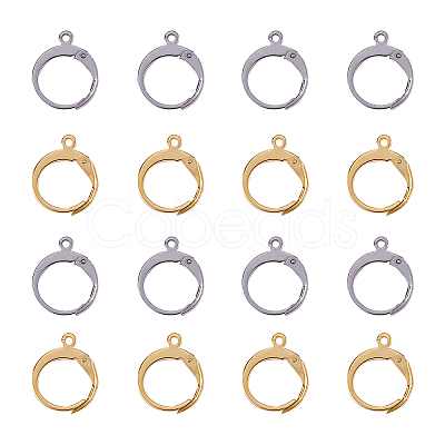 304 Stainless Steel Leverback Earring Findings STAS-CJ0001-50-1