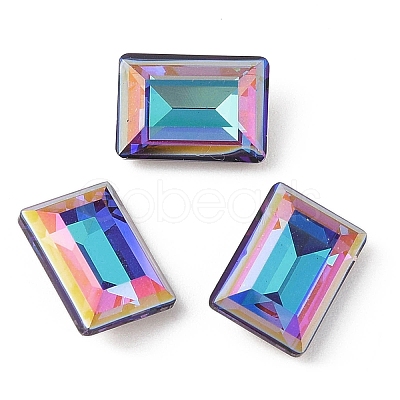 Glass Rhinestone Cabochons RGLA-L029-05B-BBLA-1