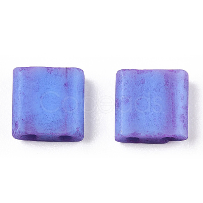 2-Hole Opaque Glass Seed Beads SEED-N006-002-A01-1