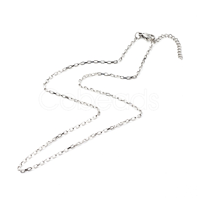 Non-Tarnish 304 Stainless Steel Venetian Chains Necklaces NJEW-JN03636-02-1