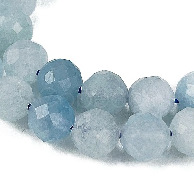 Natural Aquamarine Beads Strands G-L587-A02-04-1