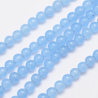 Natural & Dyed Malaysia Jade Bead Strands G-A146-4mm-A20-1