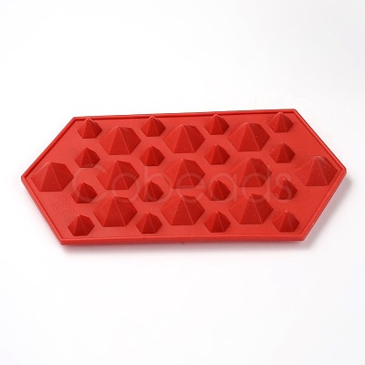 Diamond Shape Food Grade Silicone Molds AJEW-E027-01-1