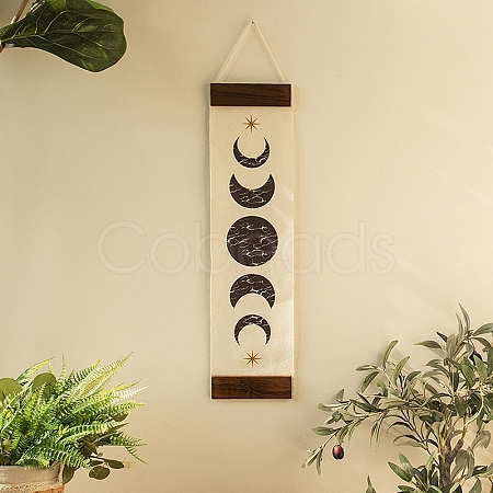 Bohemia Cloth Rectangle with Moon Phases Hanging Wall Decorations PW-WG68469-01-1