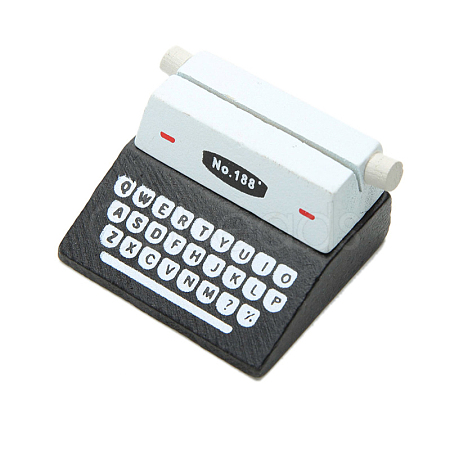 Resin Miniature Typewriter Shape Memo Holders MIMO-PW0001-032A-1