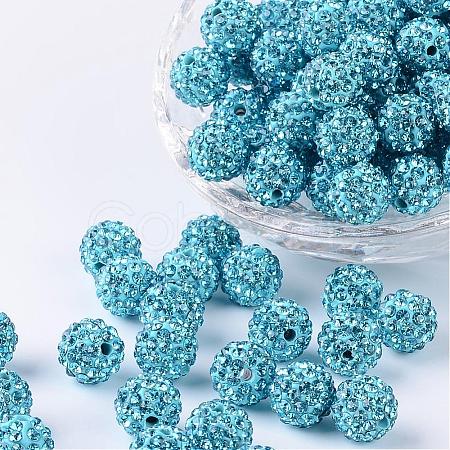 Pave Disco Ball Beads RB-H258-10MM-202-1