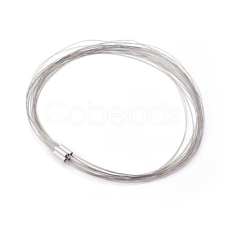 Tiger Tail Wire Necklace Making NJEW-130L-1-1