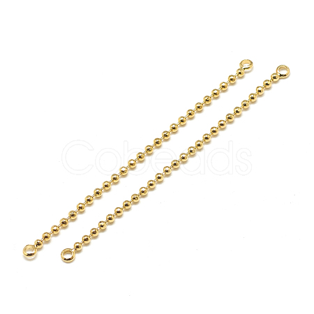 Brass Ball Chain Links connectors KK-T032-176G-1