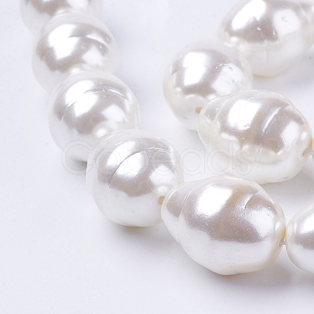 Shell Pearl Beads Strands BSHE-L035-A02-1