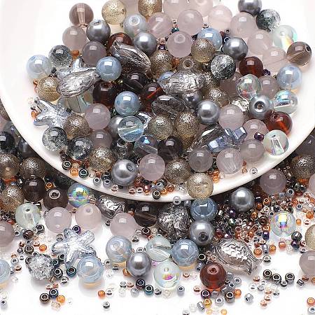 Glass Beads GLAA-E040-01G-1