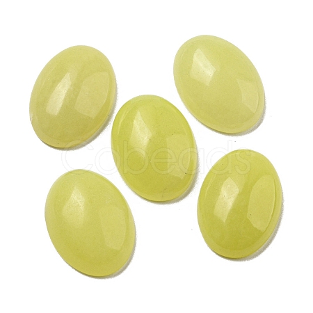 Natural Lemon Jade Cabochons G-C115-01A-16-1