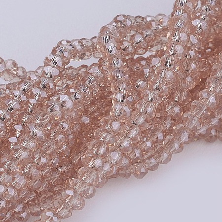 Transparent Glass Beads Strands GLAA-F079-B02-1