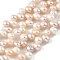 Natural Cultured Freshwater Pearl Beads Strands, Top Drilled, Rice, Mixed Color, 6~7mm, Hole: 0.6mm, about 35pcs/strand, 7.09 inch(18cm)