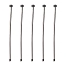 Iron Flat Head Pins, Cadmium Free & Lead Free, Gunmetal, 30x0.75~0.8mm, 20 Gauge, about 6730pcs/1000g, Head: 2mm