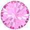 Preciosa&reg MAXIMA Crystal Round Stones, Czech Crystal, Dura Foiling, Round(431 11 615 Chaton), 70010 Rose, SS18(4.2~4.4mm)