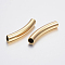 304 Stainless Steel Tube Beads, Golden, 30x5mm, Hole: 4mm