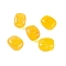 Acrylic Bead, Imitation Jade, Rectangle, Gold, 13x11x8mm, Hole: 1.5mm. 510pcs/500g