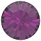 Preciosa&reg MAXIMA Crystal Round Stones, Czech Crystal, Dura Foiling, Round(431 11 615 Chaton), 20050 Amethyst, SS6/PP13(1.9~2.1mm)