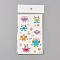 Removable Temporary Tattoos, Water Proof, Cartoon  Paper Stickers, Huggles, Colorful, 120~121.5x75mm