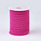 Nylon Threads, Milan Cords/Twisted Cords, Fuchsia, 3mm, about 21.87 yards(20m)/roll