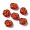 Opaque Lampwork Beads, Rose, Red, 13x8mm, Hole: 1mm, about 58~70pcs/100g