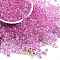 6/0 Spray Paint Glass Seed Beads, Teardrop, Old Rose, 5x4.5x4mm, Hole: 1mm, about 4500pcs/pound