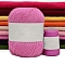 Hand-Woven Cashmere 3 Shares  Yarn, for Garments Scarves Sweater Shawl Hats, Hot Pink, 75g/skein