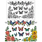 PVC Plastic Stamps, for DIY Scrapbooking, Photo Album Decorative, Cards Making, Stamp Sheets, Film Frame, Butterfly Pattern, 16x11x0.3cm