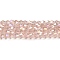 Transparent Electroplate Glass Beads Strands, AB Color Plated, Faceted, Bicone, Pink, 3.5~3.8mm, about 113~115pcs/strand, 36~36.5cm