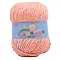 Polyester Yarn, Tweed Yarn, for Sweater Hat, for Knitting Crochet Supplies, Light Salmon, 2mm, about 87.49 Yards(80m)/Skein