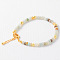 Simple Design Natural Flower Amazonite Beaded Bracelets for Women, 