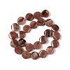 Natural Fossil Beads Strands G-O120-11-3