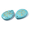 Synthetic Turquoise Pendants G-T122-72H-4