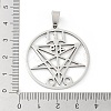 201 Stainless Steel Pendants STAS-A090-08P-3