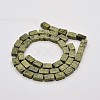 Rectangle Natural Serpentine/Green Lace Stone  Beads Strands G-N0154-07-2