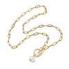 Imitation Pearl Beads Pendant Necklaces NJEW-JN04732-01-4