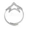 Non-Tarnish 316 Stainless Steel Finger Rings RJEW-C075-01P-3