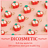 DICOSMETIC 100Pcs Polymer Clay Connector Charms CLAY-DC0001-01-4
