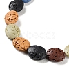 Natural Lava Rock Dyed Beads Strands G-H311-01-05-4