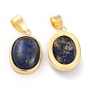Natural Lapis Lazuli Pendants G-B012-10G-01-3