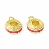 Rack Plating Brass Enamel Pendants KK-H428-10G-2