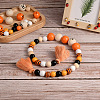 Craftdady 140Pcs Halloween Theme Painted Natural Wood Beads WOOD-CD0001-19-8