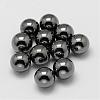 Non-magnetic Synthetic Hematite Beads G-P162-01-12mm-1