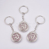 Natural Rose Quartz Keychain KEYC-P041-C012-1