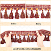 CHGCRAFT Ethnic Style Polyester Tassel Ribbons OCOR-CA0001-12-5