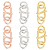 GOMAKERER 6Pcs 3 Colors 925 Sterling Silver S-Hook Clasps FIND-GO0001-44B-1