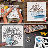 Plastic Reusable Drawing Painting Stencils Templates DIY-WH0202-260-4