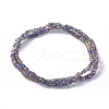 Electroplate Glass Beads Strands EGLA-L023A-FR04-3