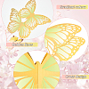 Coated Paper 3D Butterfly Display Decorations AJEW-WH0041-97-4