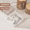 16Pcs 8 Style Clear Cubic Zirconia Stud Earrings & Titanium Steel Huggie Hoop Earrings DIY-TA0004-54-3